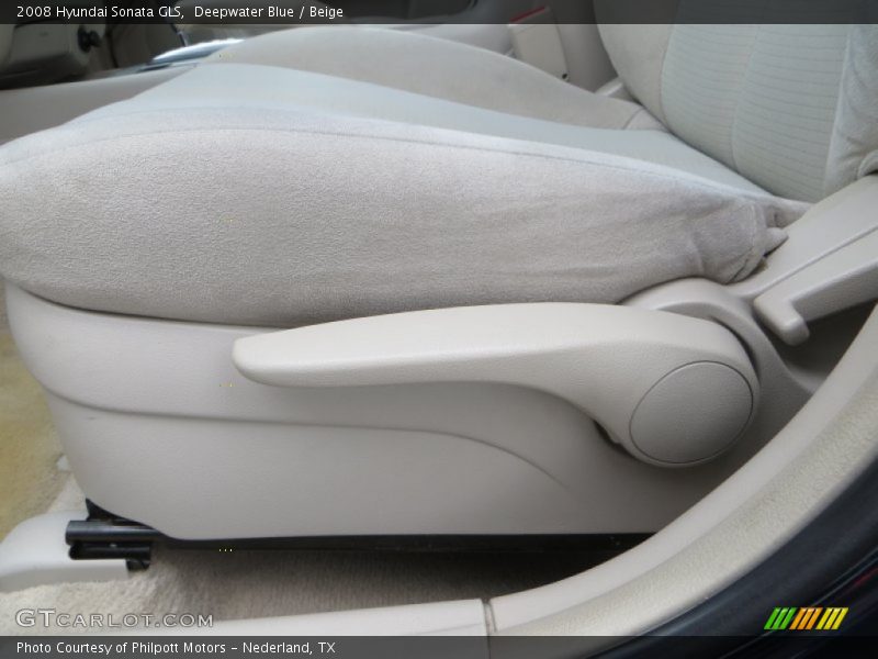 Deepwater Blue / Beige 2008 Hyundai Sonata GLS