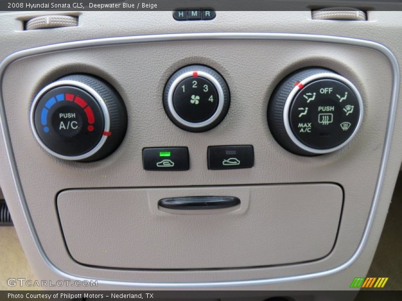 Deepwater Blue / Beige 2008 Hyundai Sonata GLS