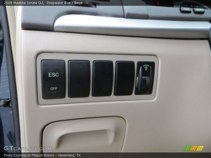 Deepwater Blue / Beige 2008 Hyundai Sonata GLS