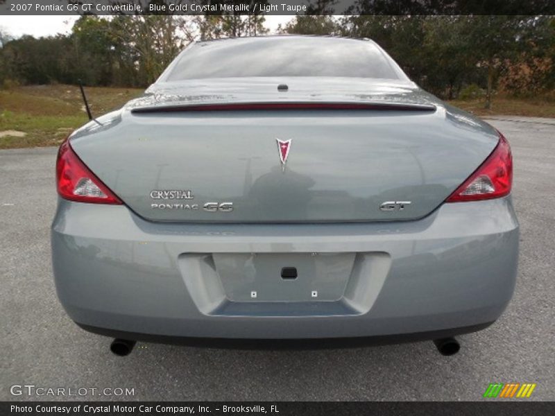 Blue Gold Crystal Metallic / Light Taupe 2007 Pontiac G6 GT Convertible