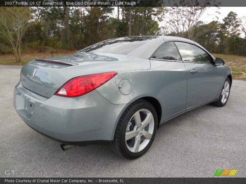 Blue Gold Crystal Metallic / Light Taupe 2007 Pontiac G6 GT Convertible