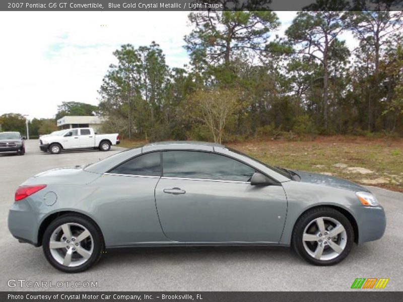 Blue Gold Crystal Metallic / Light Taupe 2007 Pontiac G6 GT Convertible