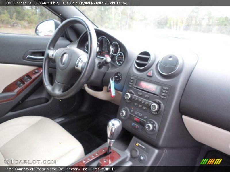 Blue Gold Crystal Metallic / Light Taupe 2007 Pontiac G6 GT Convertible