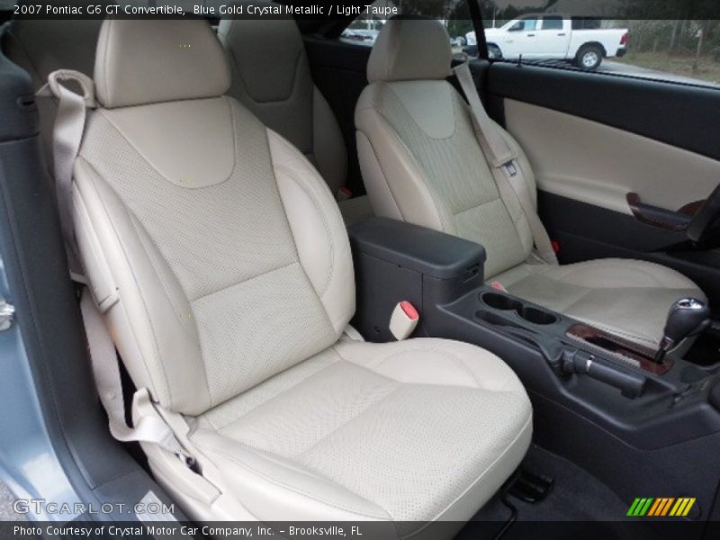 Blue Gold Crystal Metallic / Light Taupe 2007 Pontiac G6 GT Convertible