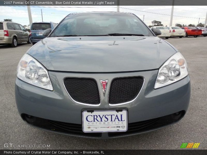 Blue Gold Crystal Metallic / Light Taupe 2007 Pontiac G6 GT Convertible