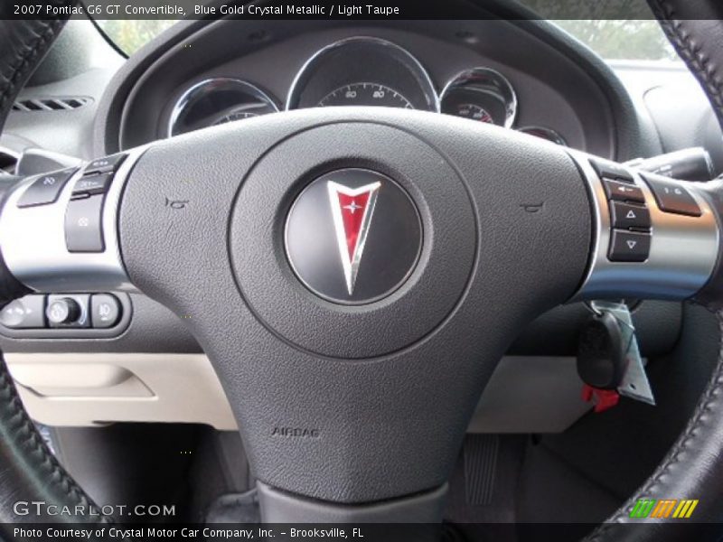 Blue Gold Crystal Metallic / Light Taupe 2007 Pontiac G6 GT Convertible
