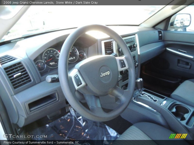 Stone White / Dark Slate Gray 2008 Jeep Grand Cherokee Laredo