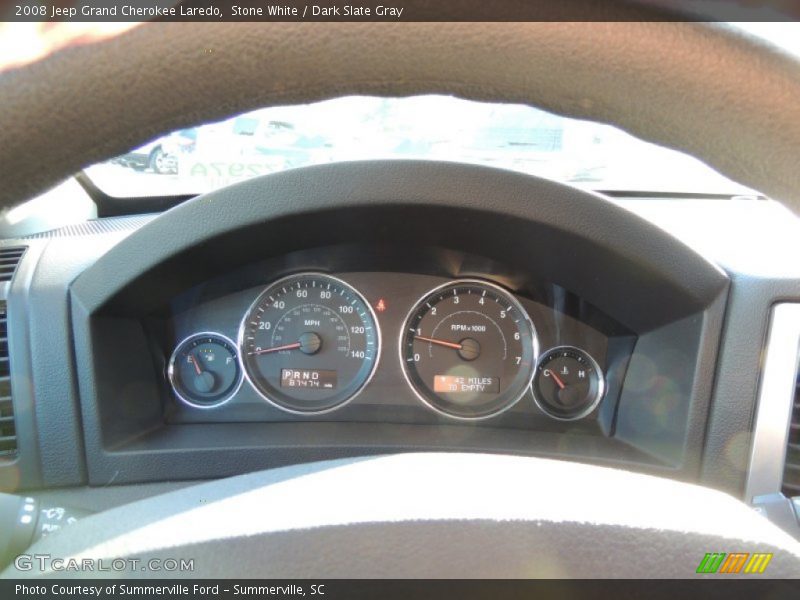 Stone White / Dark Slate Gray 2008 Jeep Grand Cherokee Laredo