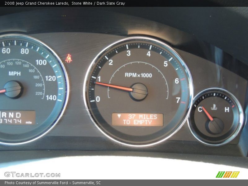 Stone White / Dark Slate Gray 2008 Jeep Grand Cherokee Laredo