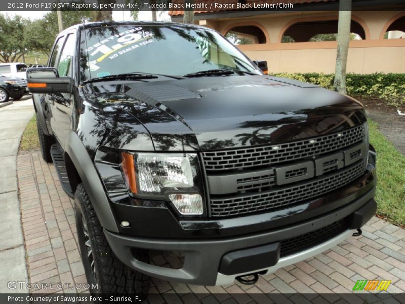 Tuxedo Black Metallic / Raptor Black Leather/Cloth 2012 Ford F150 SVT Raptor SuperCrew 4x4