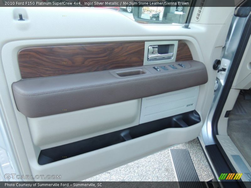 Ingot Silver Metallic / Medium Stone Leather/Sienna Brown 2010 Ford F150 Platinum SuperCrew 4x4