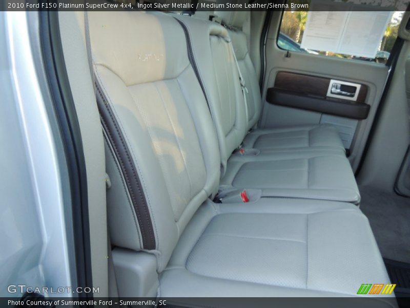 Ingot Silver Metallic / Medium Stone Leather/Sienna Brown 2010 Ford F150 Platinum SuperCrew 4x4