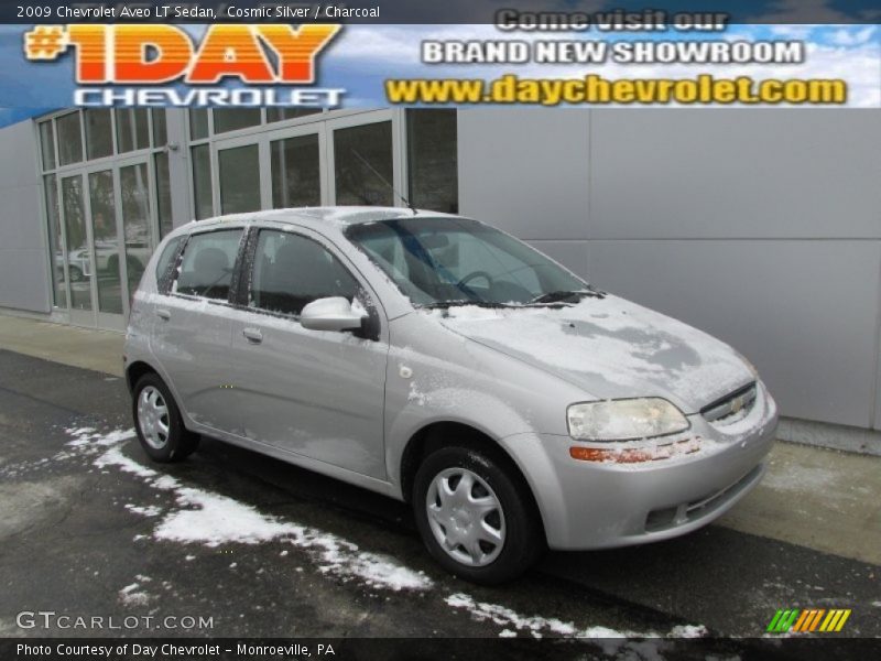 Cosmic Silver / Charcoal 2009 Chevrolet Aveo LT Sedan