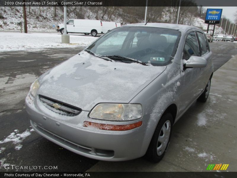 Cosmic Silver / Charcoal 2009 Chevrolet Aveo LT Sedan