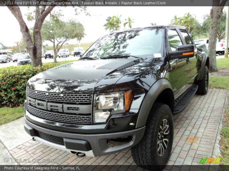 Tuxedo Black Metallic / Raptor Black Leather/Cloth 2012 Ford F150 SVT Raptor SuperCrew 4x4