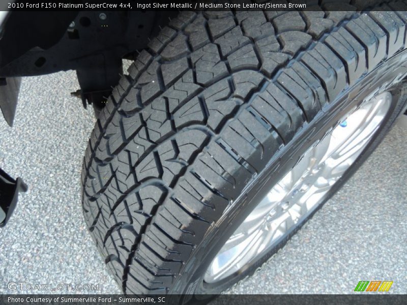 Ingot Silver Metallic / Medium Stone Leather/Sienna Brown 2010 Ford F150 Platinum SuperCrew 4x4