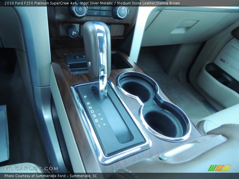 Ingot Silver Metallic / Medium Stone Leather/Sienna Brown 2010 Ford F150 Platinum SuperCrew 4x4