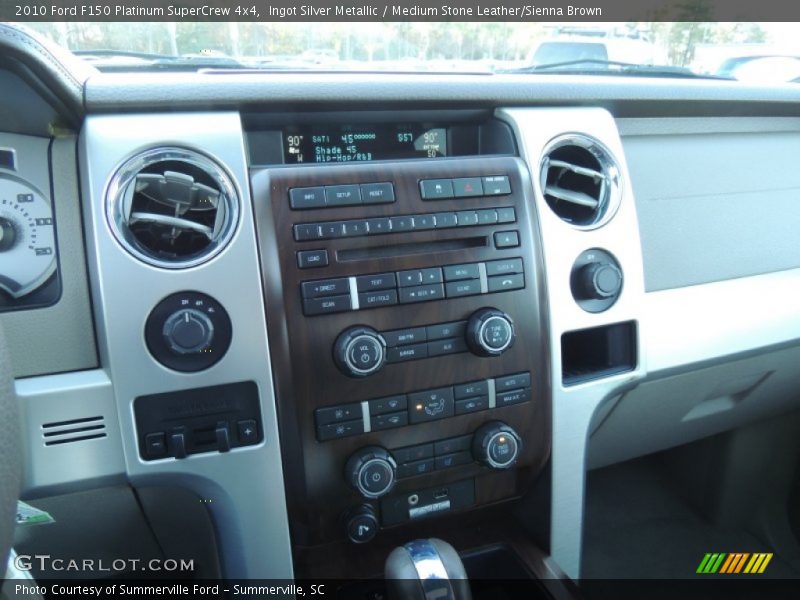 Ingot Silver Metallic / Medium Stone Leather/Sienna Brown 2010 Ford F150 Platinum SuperCrew 4x4