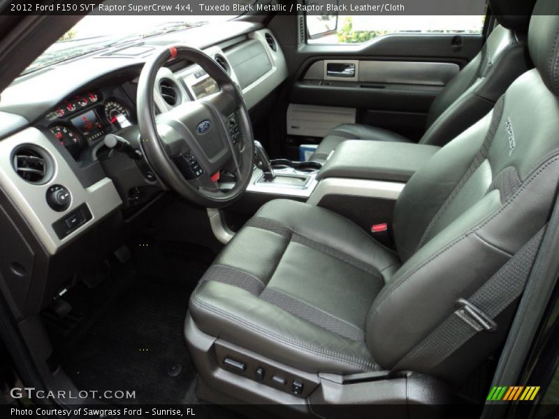 Tuxedo Black Metallic / Raptor Black Leather/Cloth 2012 Ford F150 SVT Raptor SuperCrew 4x4