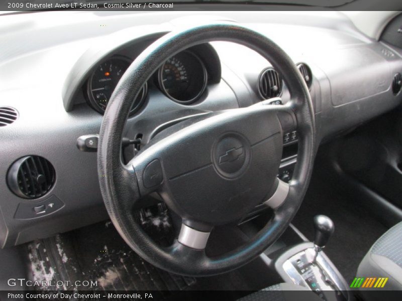 Cosmic Silver / Charcoal 2009 Chevrolet Aveo LT Sedan