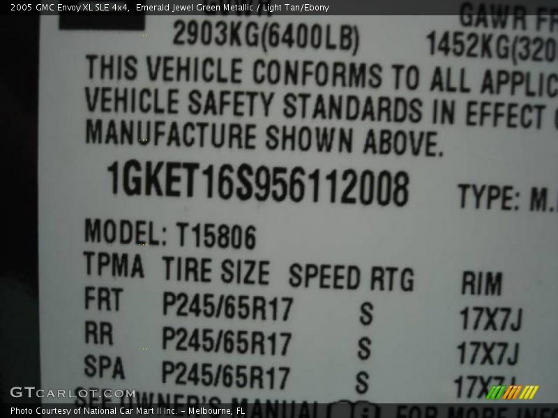 Emerald Jewel Green Metallic / Light Tan/Ebony 2005 GMC Envoy XL SLE 4x4