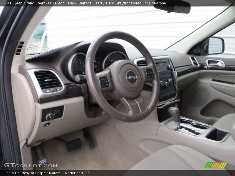 Dark Charcoal Pearl / Dark Graystone/Medium Graystone 2011 Jeep Grand Cherokee Laredo