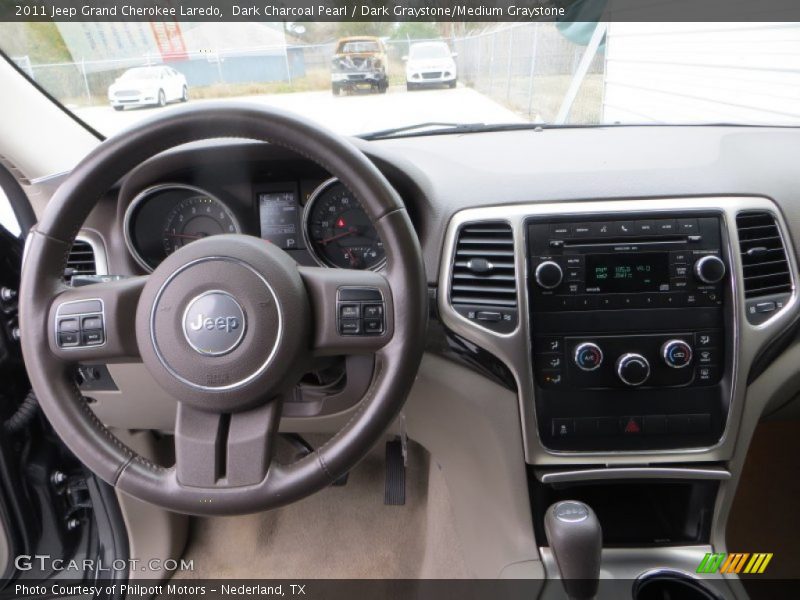 Dark Charcoal Pearl / Dark Graystone/Medium Graystone 2011 Jeep Grand Cherokee Laredo