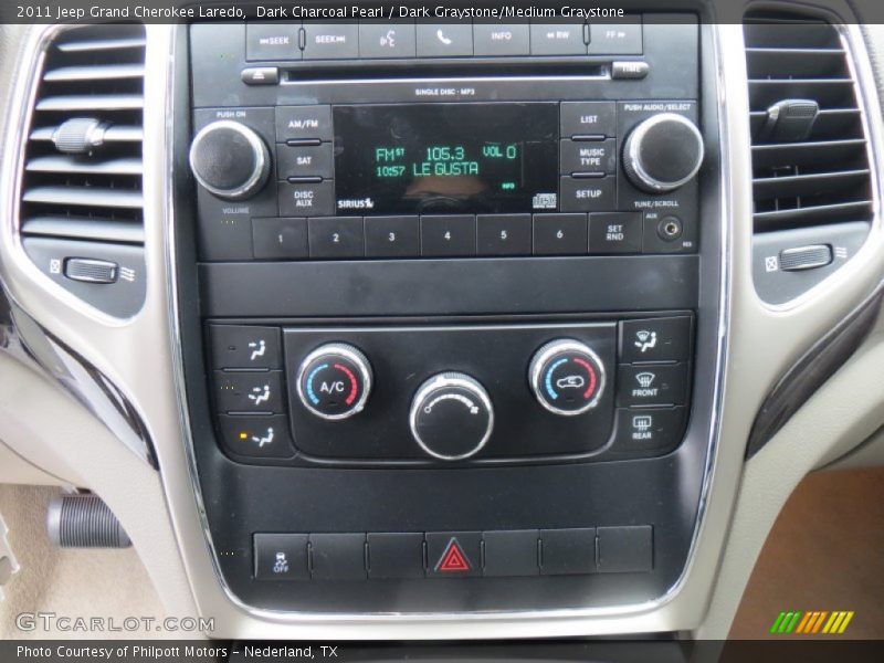 Dark Charcoal Pearl / Dark Graystone/Medium Graystone 2011 Jeep Grand Cherokee Laredo