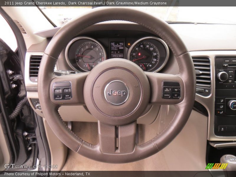 Dark Charcoal Pearl / Dark Graystone/Medium Graystone 2011 Jeep Grand Cherokee Laredo