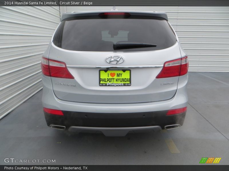 Circuit Silver / Beige 2014 Hyundai Santa Fe Limited