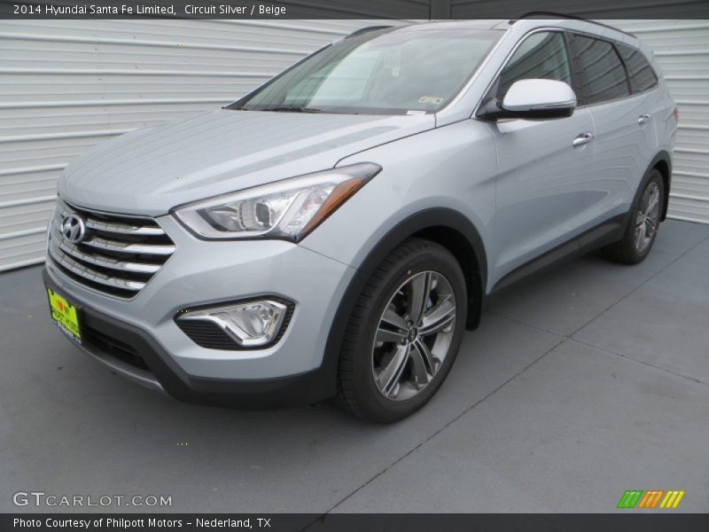 Circuit Silver / Beige 2014 Hyundai Santa Fe Limited