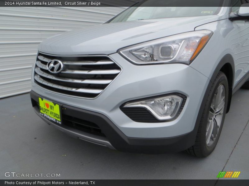 Circuit Silver / Beige 2014 Hyundai Santa Fe Limited