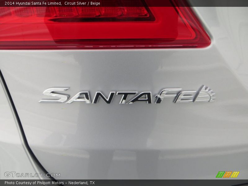 Circuit Silver / Beige 2014 Hyundai Santa Fe Limited