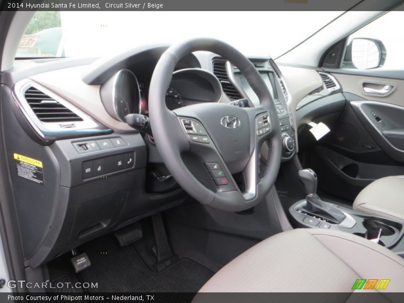 Circuit Silver / Beige 2014 Hyundai Santa Fe Limited