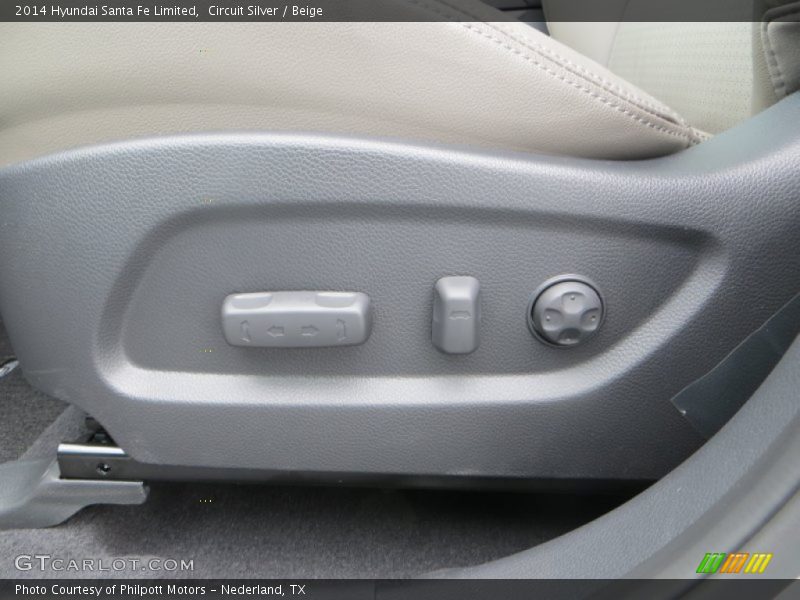 Circuit Silver / Beige 2014 Hyundai Santa Fe Limited