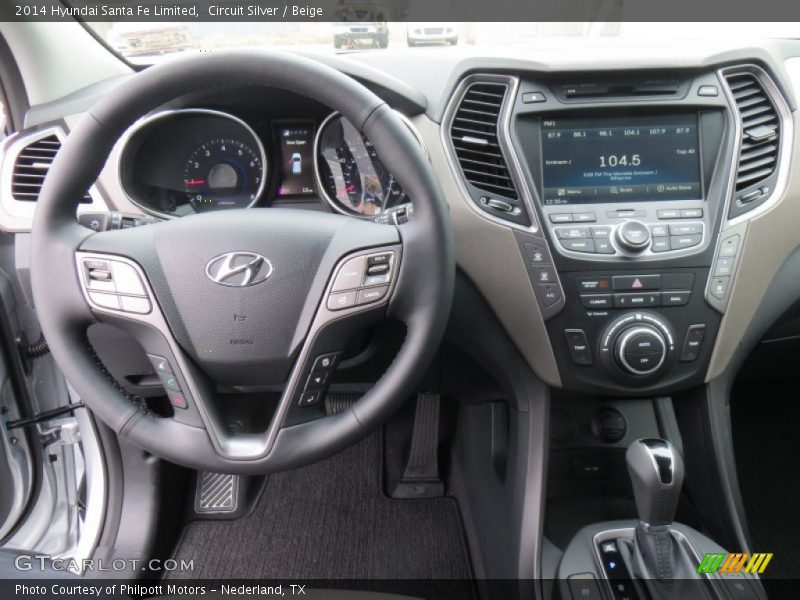 Circuit Silver / Beige 2014 Hyundai Santa Fe Limited