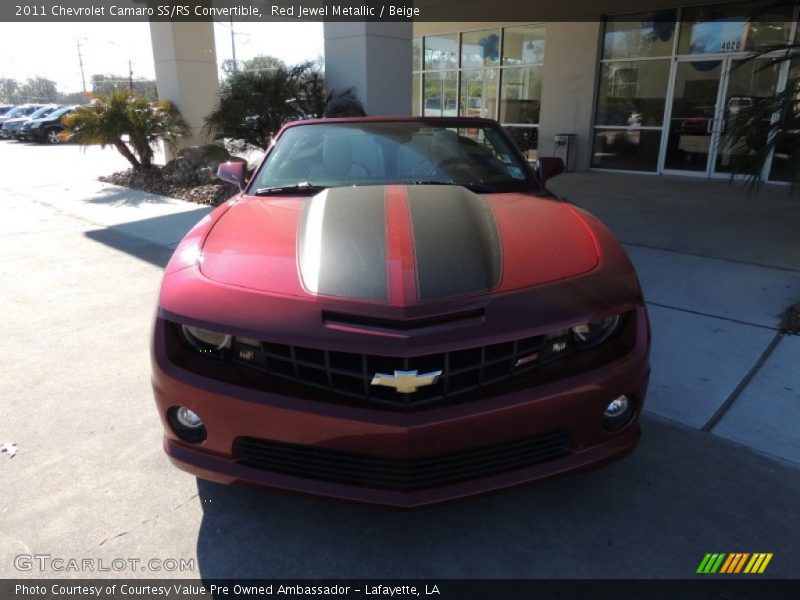 Red Jewel Metallic / Beige 2011 Chevrolet Camaro SS/RS Convertible