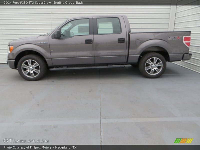 Sterling Grey / Black 2014 Ford F150 STX SuperCrew