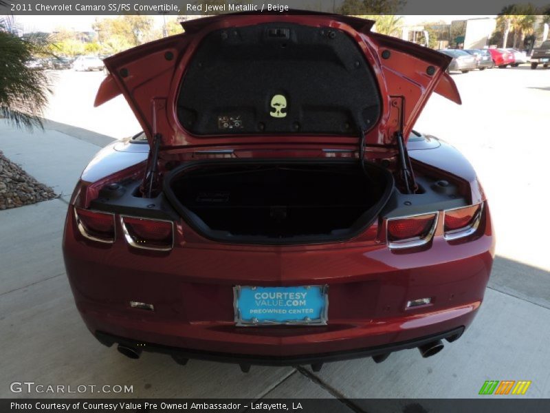 Red Jewel Metallic / Beige 2011 Chevrolet Camaro SS/RS Convertible