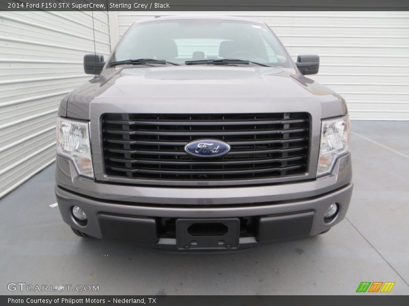 Sterling Grey / Black 2014 Ford F150 STX SuperCrew