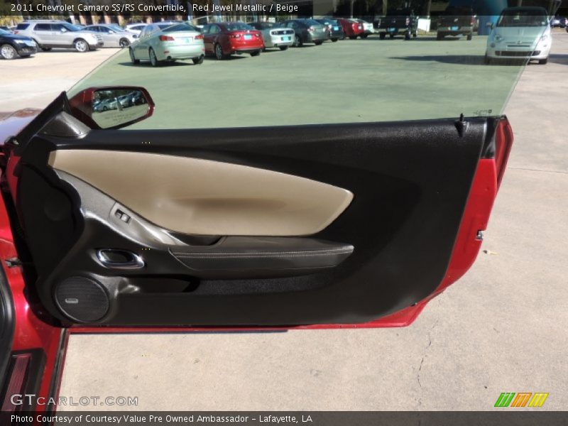 Red Jewel Metallic / Beige 2011 Chevrolet Camaro SS/RS Convertible