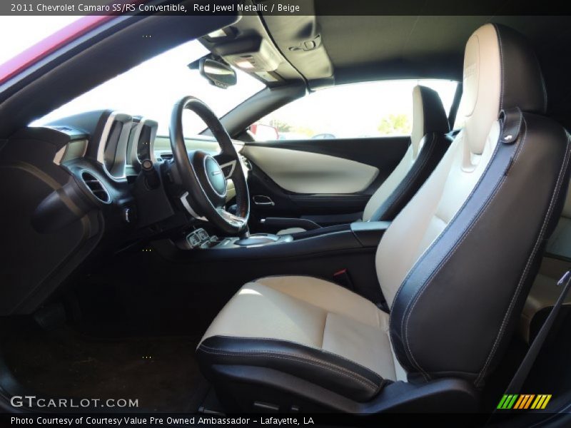 Red Jewel Metallic / Beige 2011 Chevrolet Camaro SS/RS Convertible