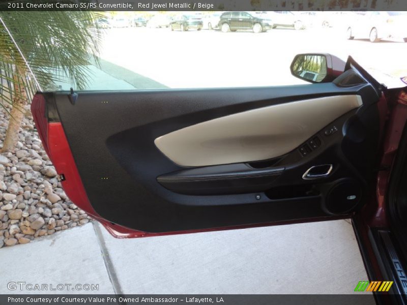 Red Jewel Metallic / Beige 2011 Chevrolet Camaro SS/RS Convertible