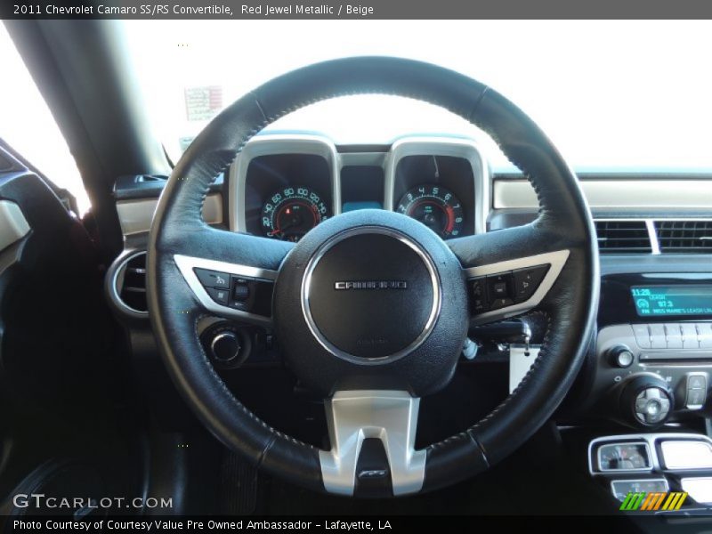 Red Jewel Metallic / Beige 2011 Chevrolet Camaro SS/RS Convertible
