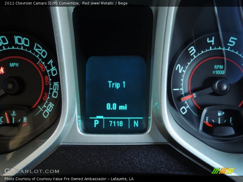 Red Jewel Metallic / Beige 2011 Chevrolet Camaro SS/RS Convertible