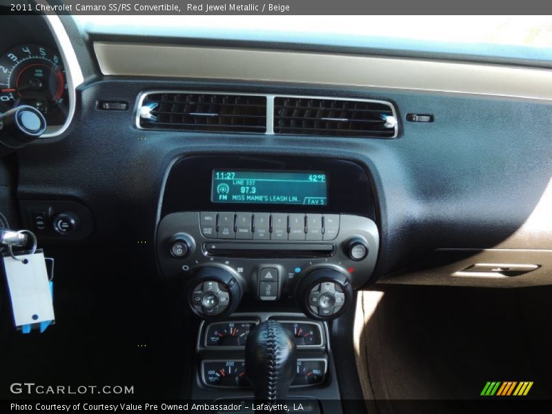 Red Jewel Metallic / Beige 2011 Chevrolet Camaro SS/RS Convertible
