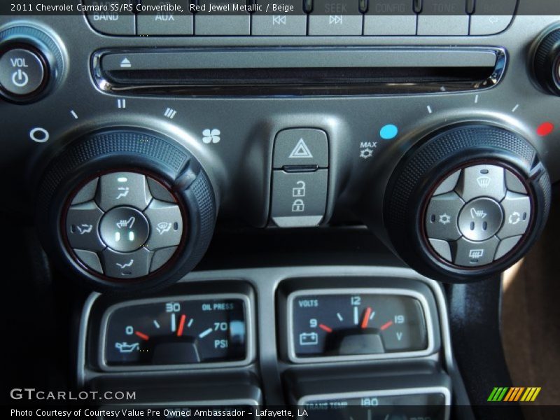 Red Jewel Metallic / Beige 2011 Chevrolet Camaro SS/RS Convertible