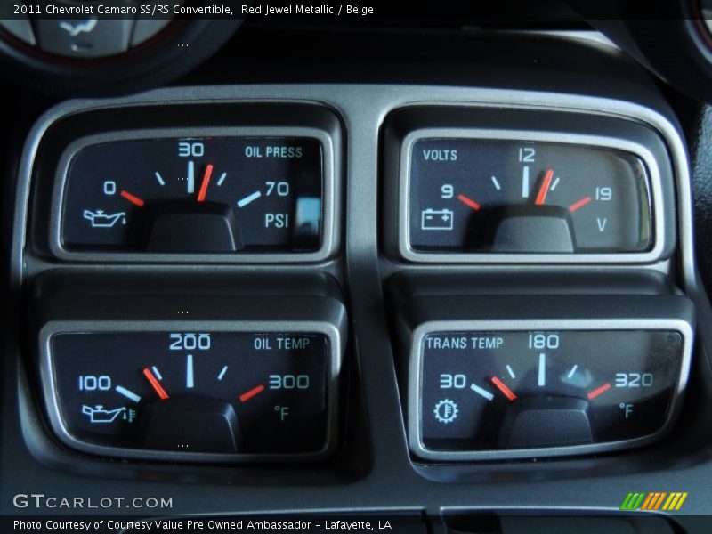 Red Jewel Metallic / Beige 2011 Chevrolet Camaro SS/RS Convertible