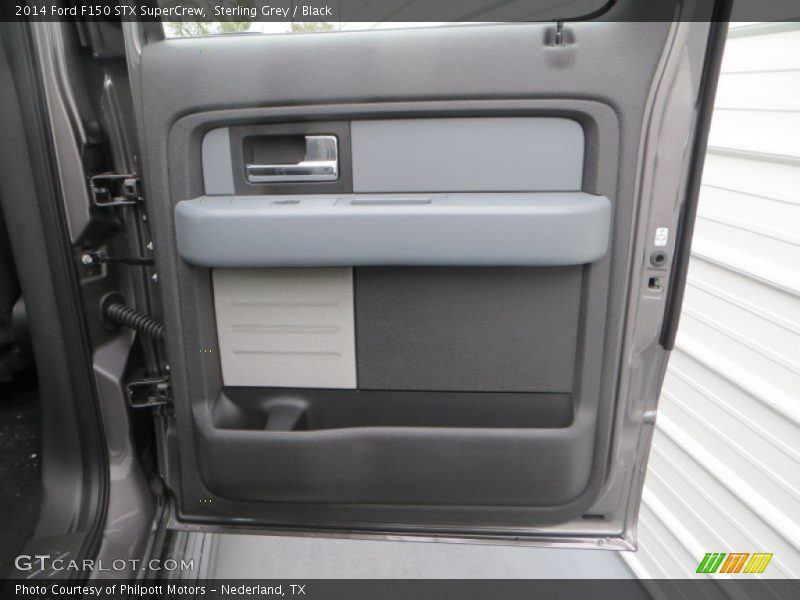 Sterling Grey / Black 2014 Ford F150 STX SuperCrew
