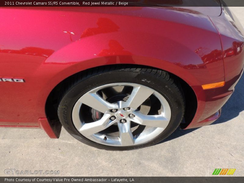 Red Jewel Metallic / Beige 2011 Chevrolet Camaro SS/RS Convertible